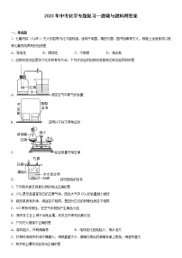 2023年中考化学专题复习---燃烧与燃料附答案