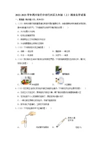 2022-2023学年四川省巴中市巴州区九年级（上）期末化学试卷