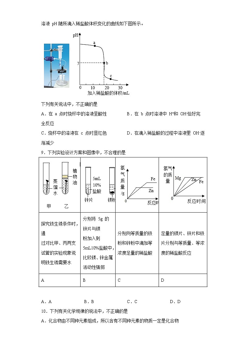 山东省济南市高新区2022-2023学年九年级上学期期末化学试题(含答案)第3页