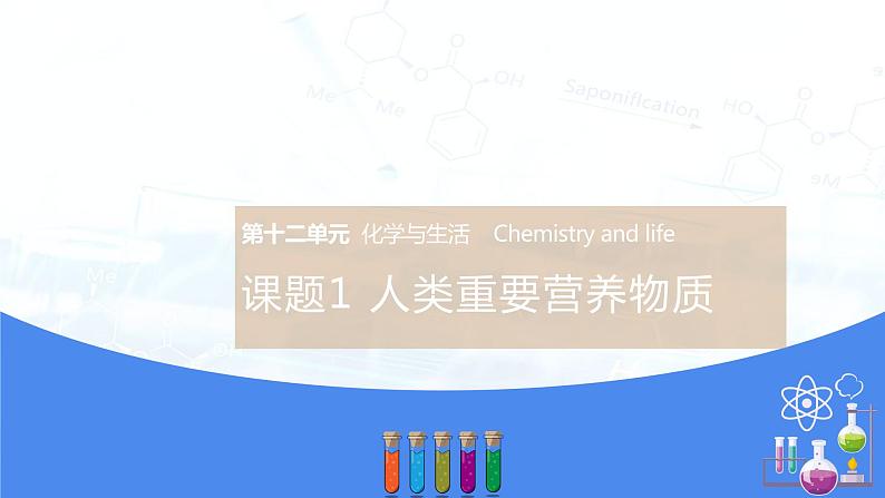 12.1人类重要的营养物质(课件)- 九年级化学下册同步精品课堂(人教版)第1页