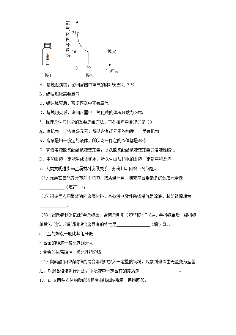 山东省枣庄市2020年中考化学试题03