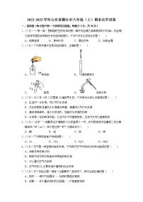 山东省烟台市八年级2022-2023学年八年级上学期期末化学试卷