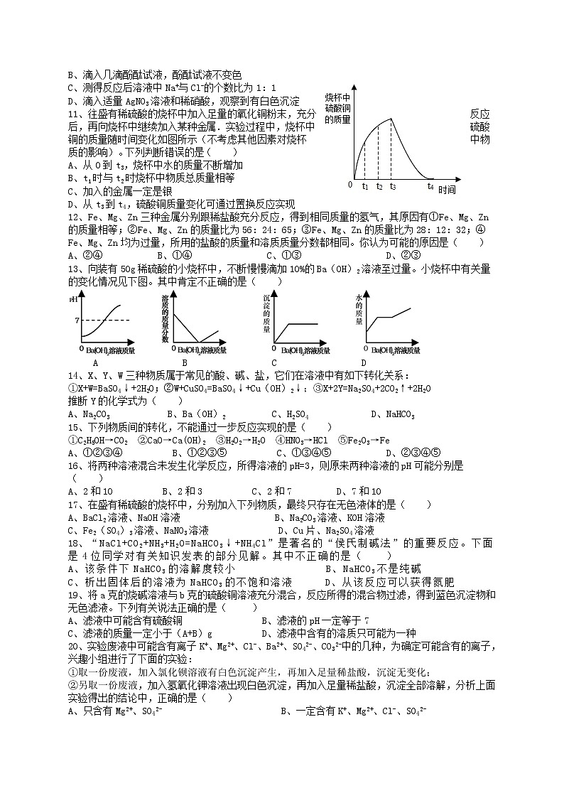 第十讲 酸和碱——浙江省中考化学第2页