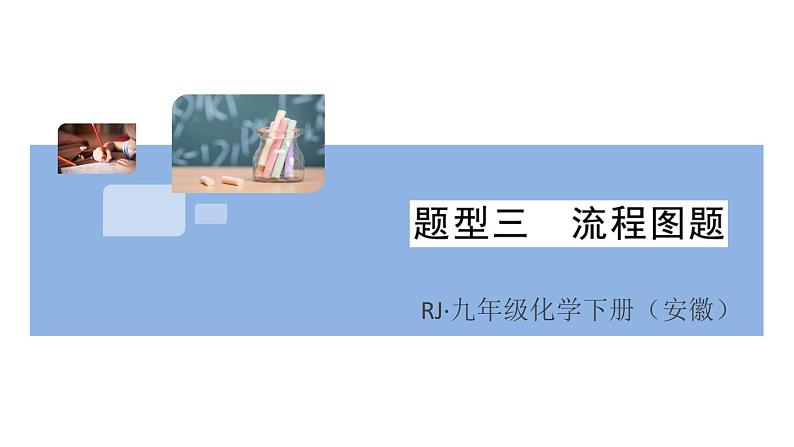 初三九年级化学下册安徽习题讲评课件核心考点速记3题型三流程图题第1页