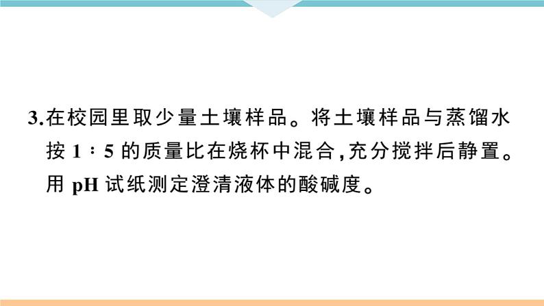 初三九年级化学下册江西同步练习3十单元酸和碱10实验活动7溶液酸碱性的检验课件PPT05