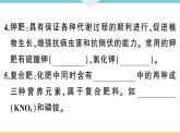 初三九年级化学下册河南同步练习4十一单元盐化肥2课题２化学肥料课件PPT