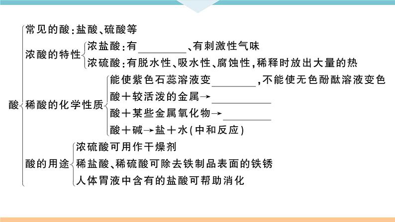 初三九年级化学下册河南同步练习3十单元酸和碱6十单元小结与复习课件PPT03