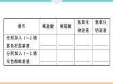 初三九年级化学下册河南同步练习3十单元酸和碱4实验活动６酸碱的化学性质课件PPT