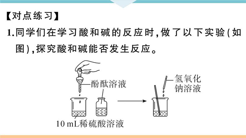 初三九年级化学下册河南同步练习3十单元酸和碱3专题四中和反应及pH课件PPT07