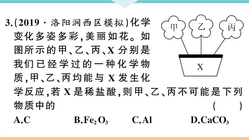 初三九年级化学下册河南同步练习3十单元酸和碱２课时酸的化学性质课件PPT07