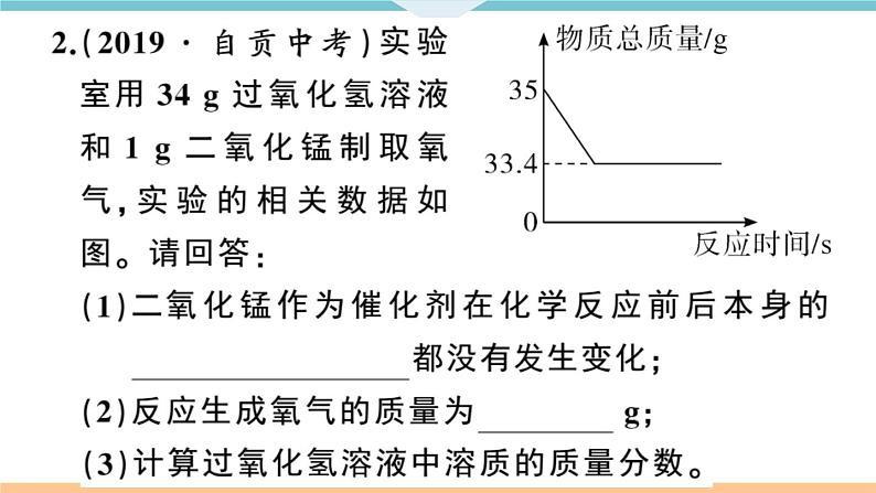 初三九年级化学下册江西同步练习2九单元溶液6课题3溶液的浓度2课时课件PPT第6页