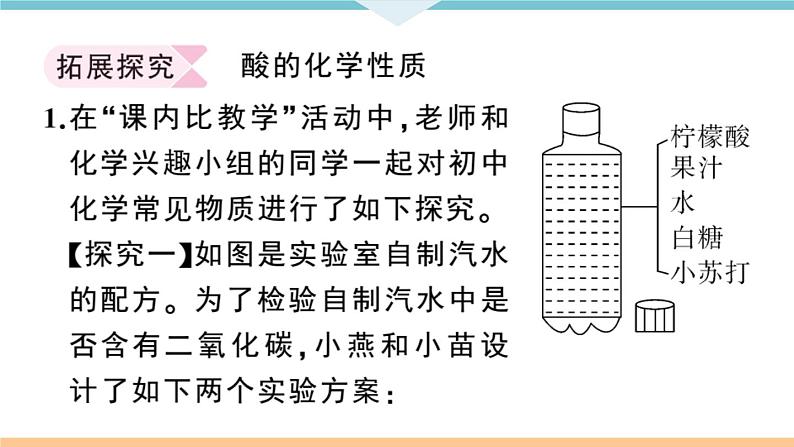 初三九年级化学下册江西同步练习3十单元酸和碱3实验突破四酸的化学性质课件PPT05