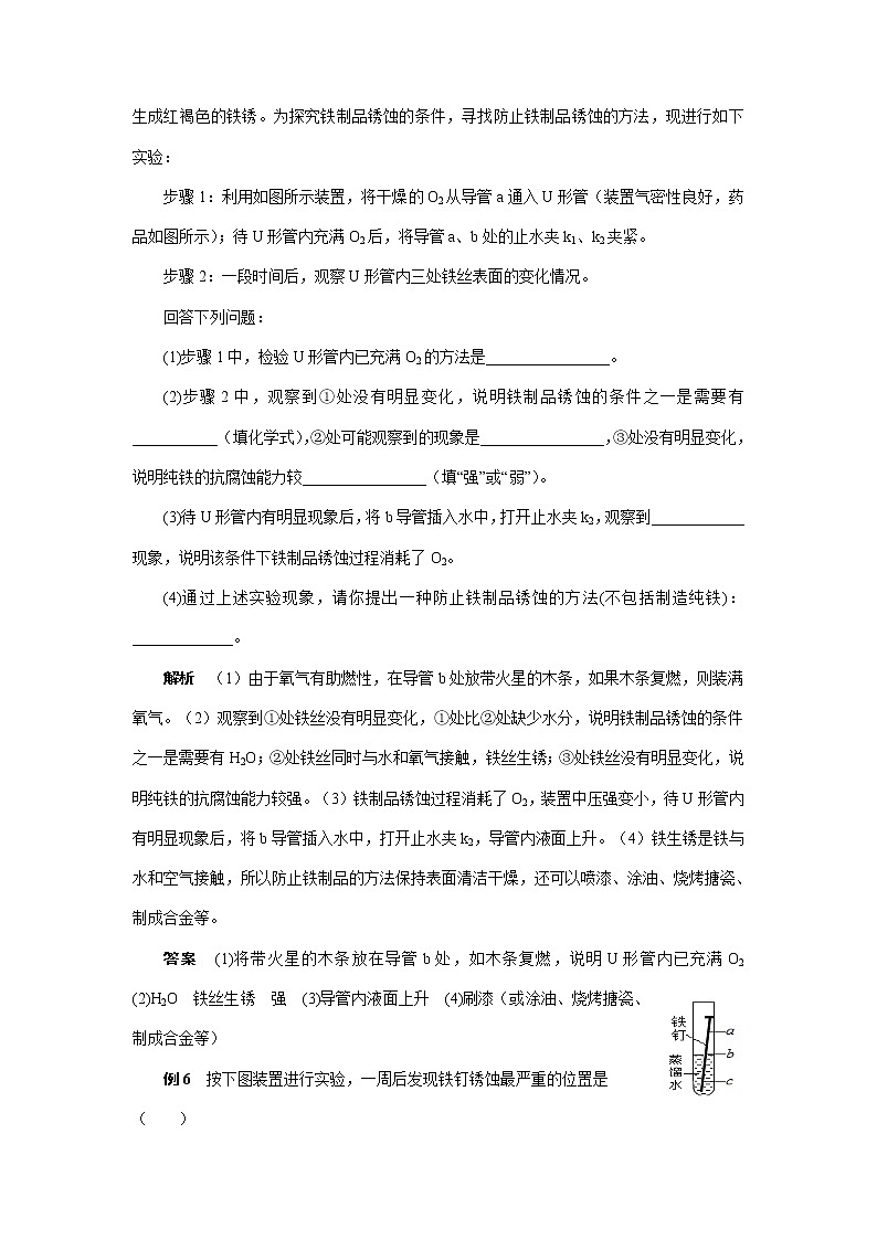 中考化学复习热点题型聚焦 金属的锈蚀讲义第3页