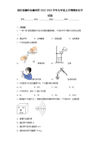 湖北省襄阳市襄州区2022-2023学年九年级上学期期末化学试题-(含答案)