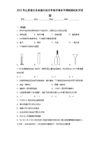 2022年江西省吉安市遂川县九年级学业水平模拟测试化学试题(含答案)