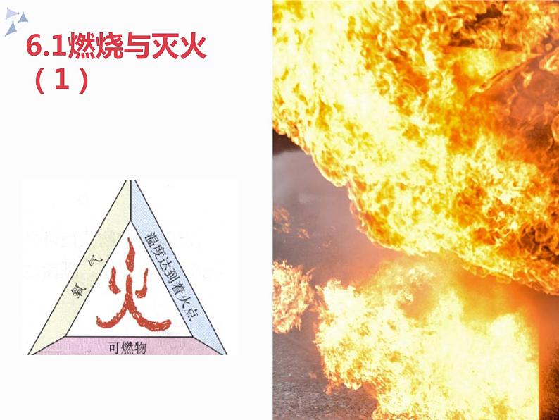 6.1燃烧与灭火第一课时（课件+教案+学案+练习 )鲁教版九年级化学上册01