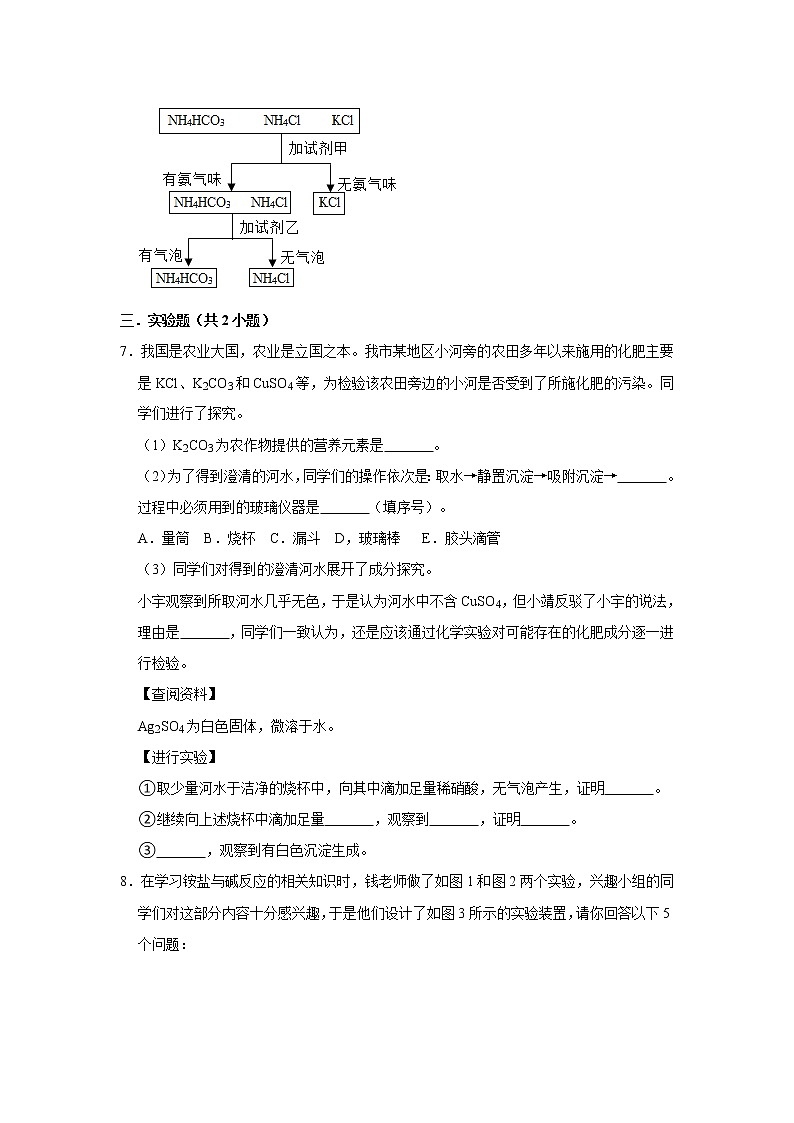 （进阶篇）2022-2023学年下学期初中化学人教版九年级同步分层作业11.2化学肥料第3页