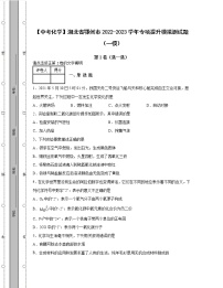 【中考化学】湖北省鄂州市2022-2023学年专项提升模拟测试题（一模二模）含解析