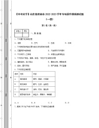 【中考化学】山东省济南市2022-2023学年专项提升模拟测试题（一模二模）含解析