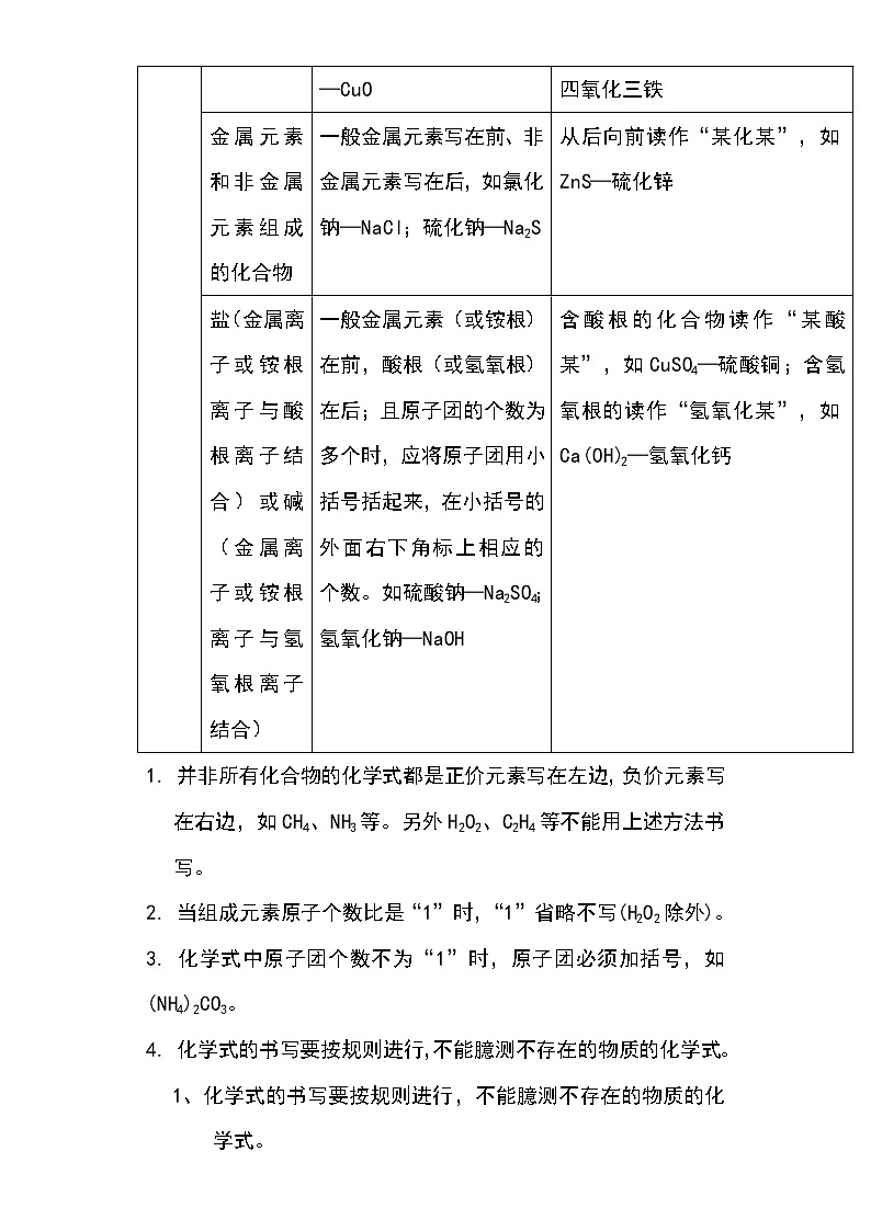 备战2023年新中考二轮化学专题导练 考点14 化学式意义、书写和计算（原卷版）第3页