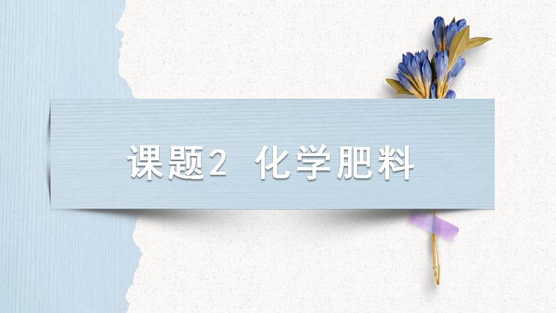 人教版化学九年级下册 11.2化学肥料 课件第1页