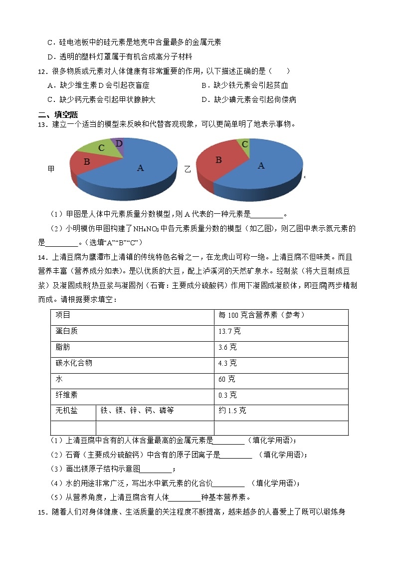 2023年中考化学高频考点突破--化学与社会发展第3页
