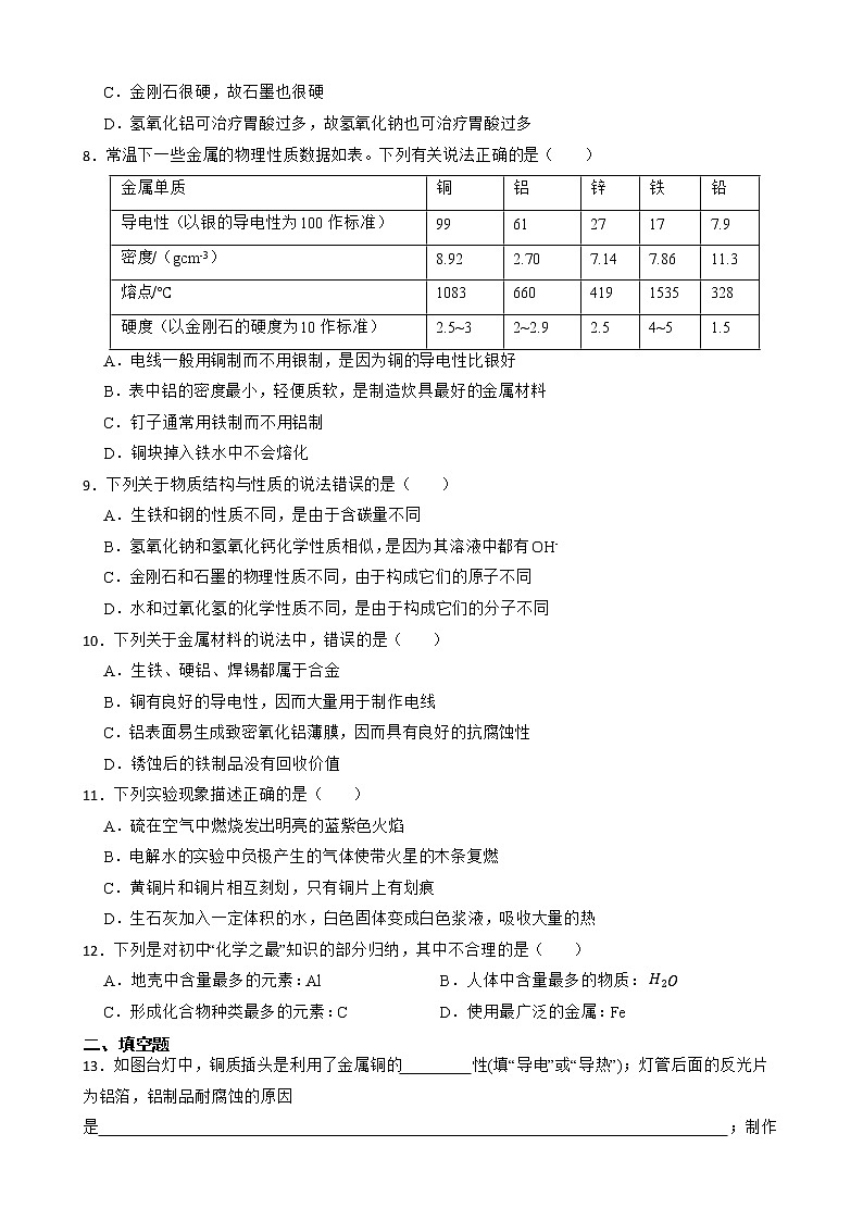 2023年中考化学高频考点突破--金属的化学性质第2页
