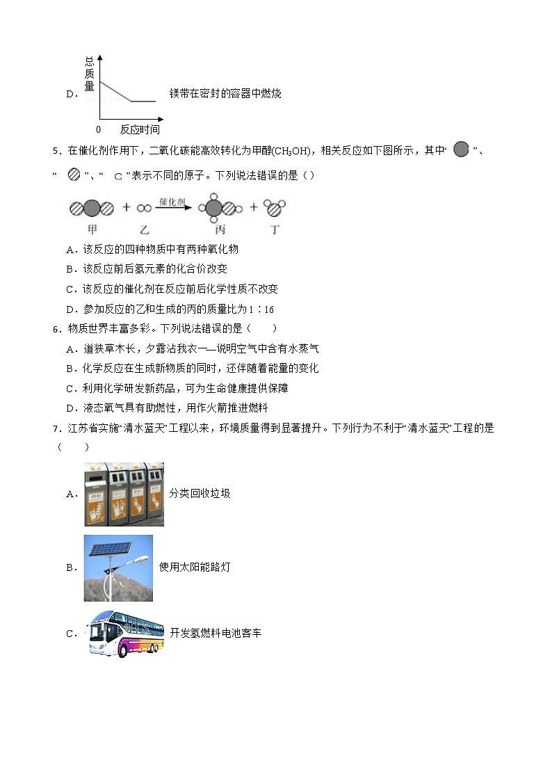 2023年中考化学高频考点突破--空气 试卷02