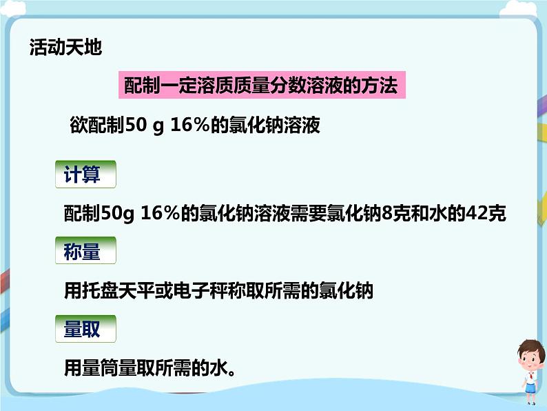 第三单元第二节 溶液组成的定量表示第2课时（课件）第4页