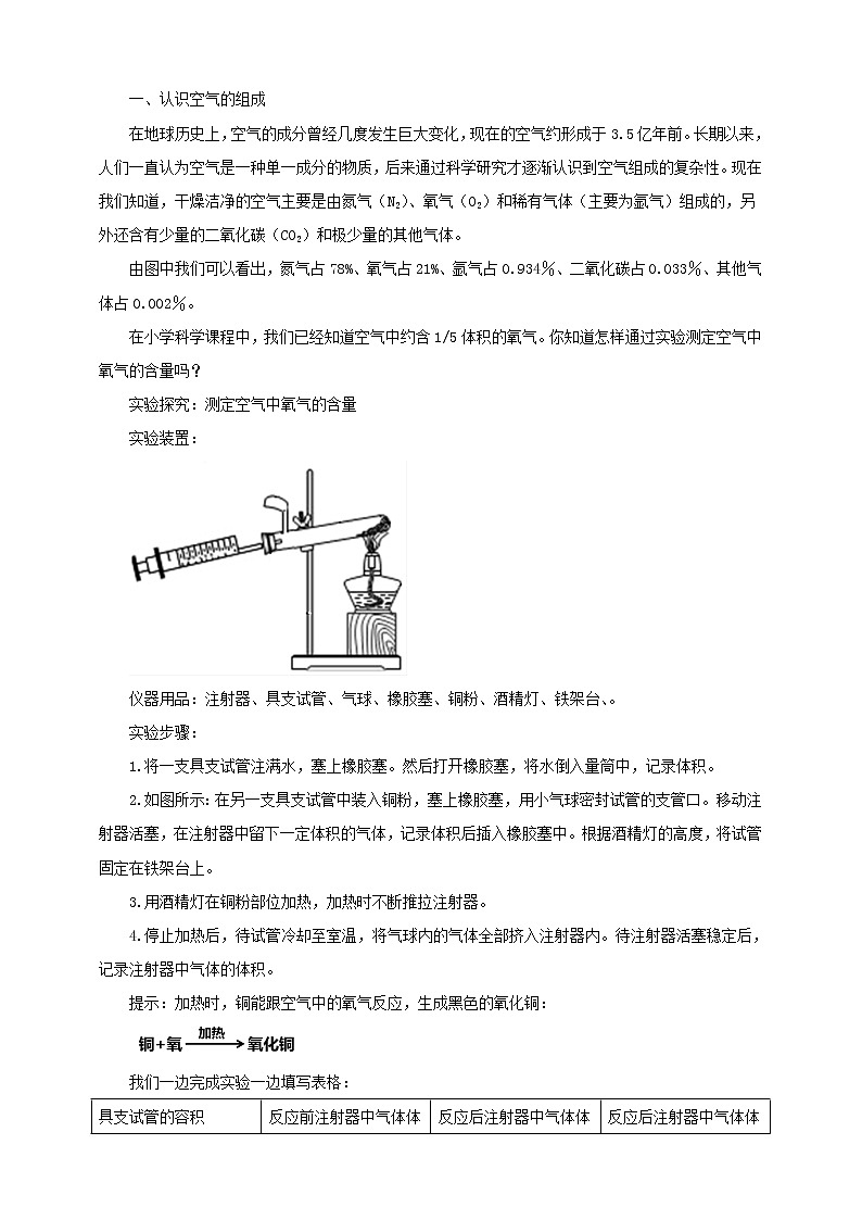 鲁教版（五四制）九年级全一册 第四单元第一节 空气的成分（第1课时）（课件+教案+练习+素材）02