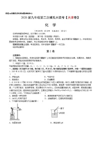 初中化学中考复习 （天津卷） 2020年九年级化学第二次模拟大联考（A4考试版）