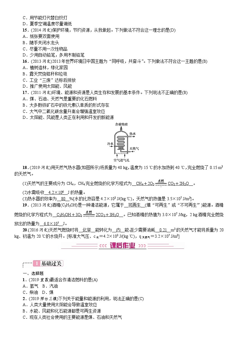 初中化学中考复习 2020中考备考化学考点讲练  燃料及其利用第3页