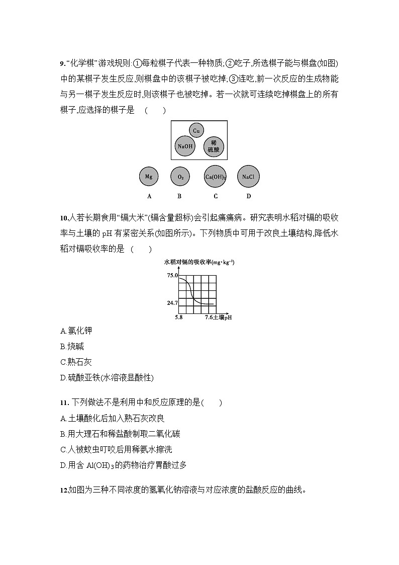 初中化学中考复习 2020中考化学 临考抢分专题：酸碱盐（含答案）第3页