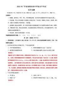 初中化学中考复习 2021年广东省深圳市初中学业水平考试化学试题（解析版）