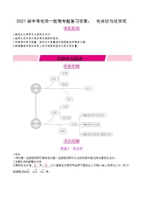 初中化学中考复习 2021届中考化学一轮微专题复习学案：　化合价与化学式