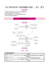 初中化学中考复习 2021届中考化学一轮微专题复习学案：　空气　氧气