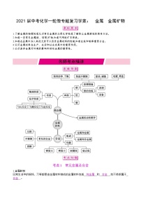 初中化学中考复习 2021届中考化学一轮微专题复习学案：　金属　金属矿物