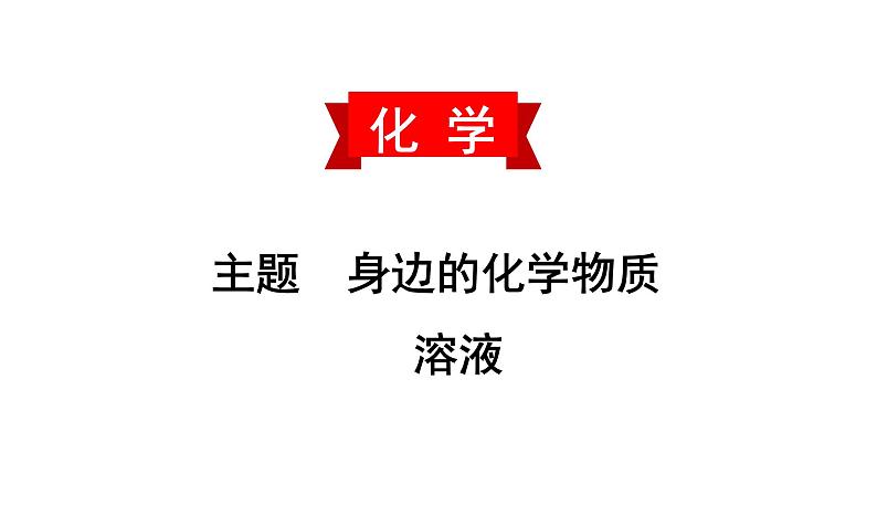 初中化学中考复习 2020中考备考化学考点讲练 溶液课件PPT第1页