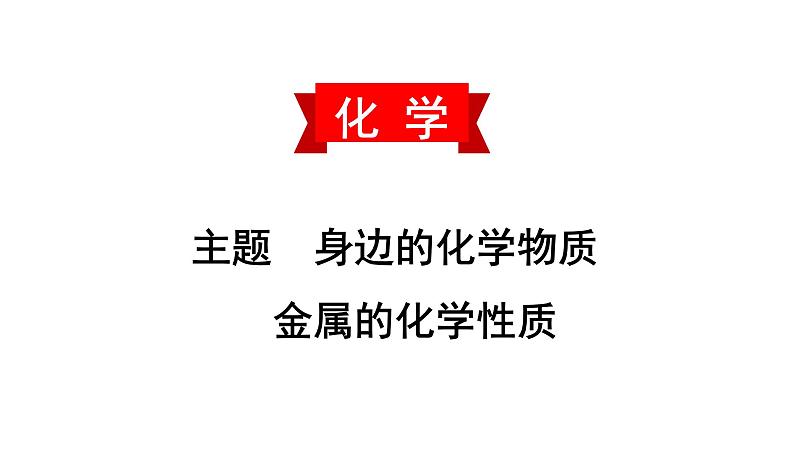 初中化学中考复习 2020中考备考化学考点讲练 金属的化学性质课件PPT第1页