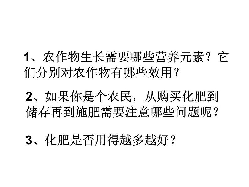 沪教版（上海）初中化学九年级下册 6.2 盐和肥料—化肥 课件PPT02