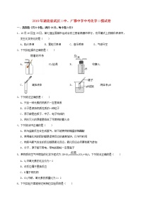 初中化学中考复习 湖北省武汉二中、广雅中学2019年中考化学二模试卷（含解析）