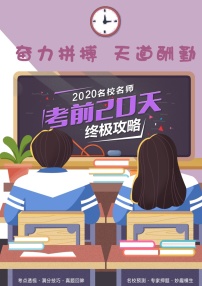 初中化学中考复习 化学-2020年中考考前20天终极冲刺攻略（二）