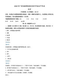 初中化学中考复习 精品解析：广西北部湾经济区2020年中考化学试题（解析版）