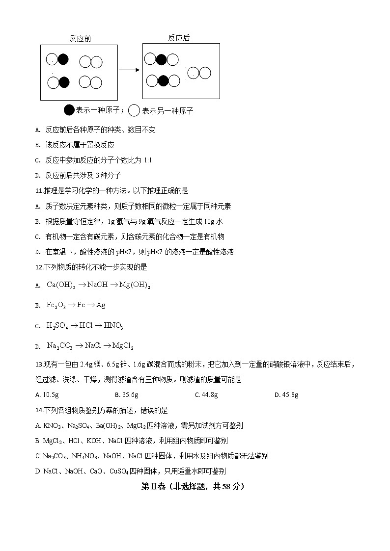 初中化学中考复习 精品解析：广西贵港市2020年中考化学试题（原卷版）03