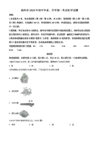 初中化学中考复习 精品解析：江苏省扬州市2020年中考化学试题（原卷版）