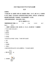 初中化学中考复习 精品解析：山东省临沂市2020年中考化学试题（原卷版）