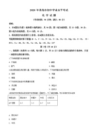 初中化学中考复习 精品解析：山东省青岛市2020年中考化学试题（原卷版）