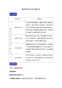 初中化学中考复习 决胜2020年中考化学压轴题揭秘 专题03 酸碱盐的性质及复分解反应（讲练）（解析版）