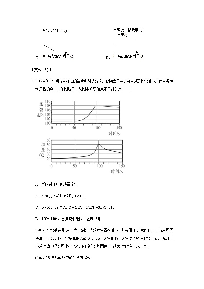 初中化学中考复习 决胜2020年中考化学压轴题揭秘 专题04 金属及其性质（讲练）（原卷版）第3页