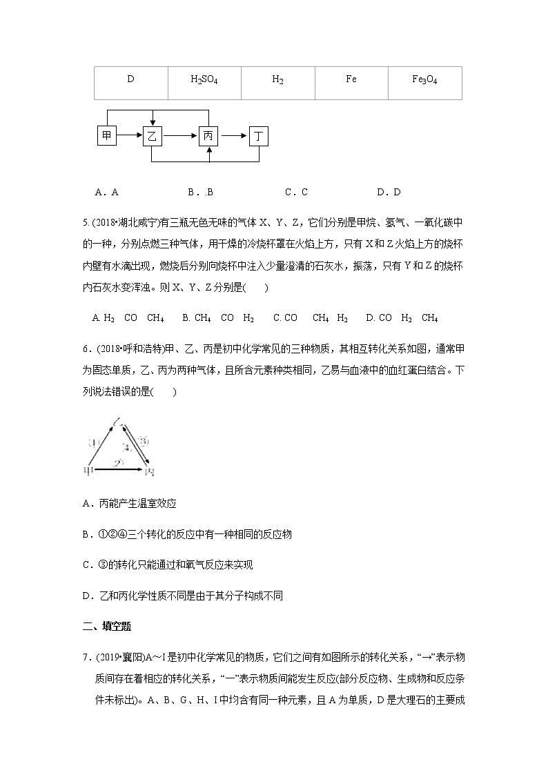 初中化学中考复习 决胜2020年中考化学压轴题揭秘 专题06 物质的推断（测试）（原卷版）第3页